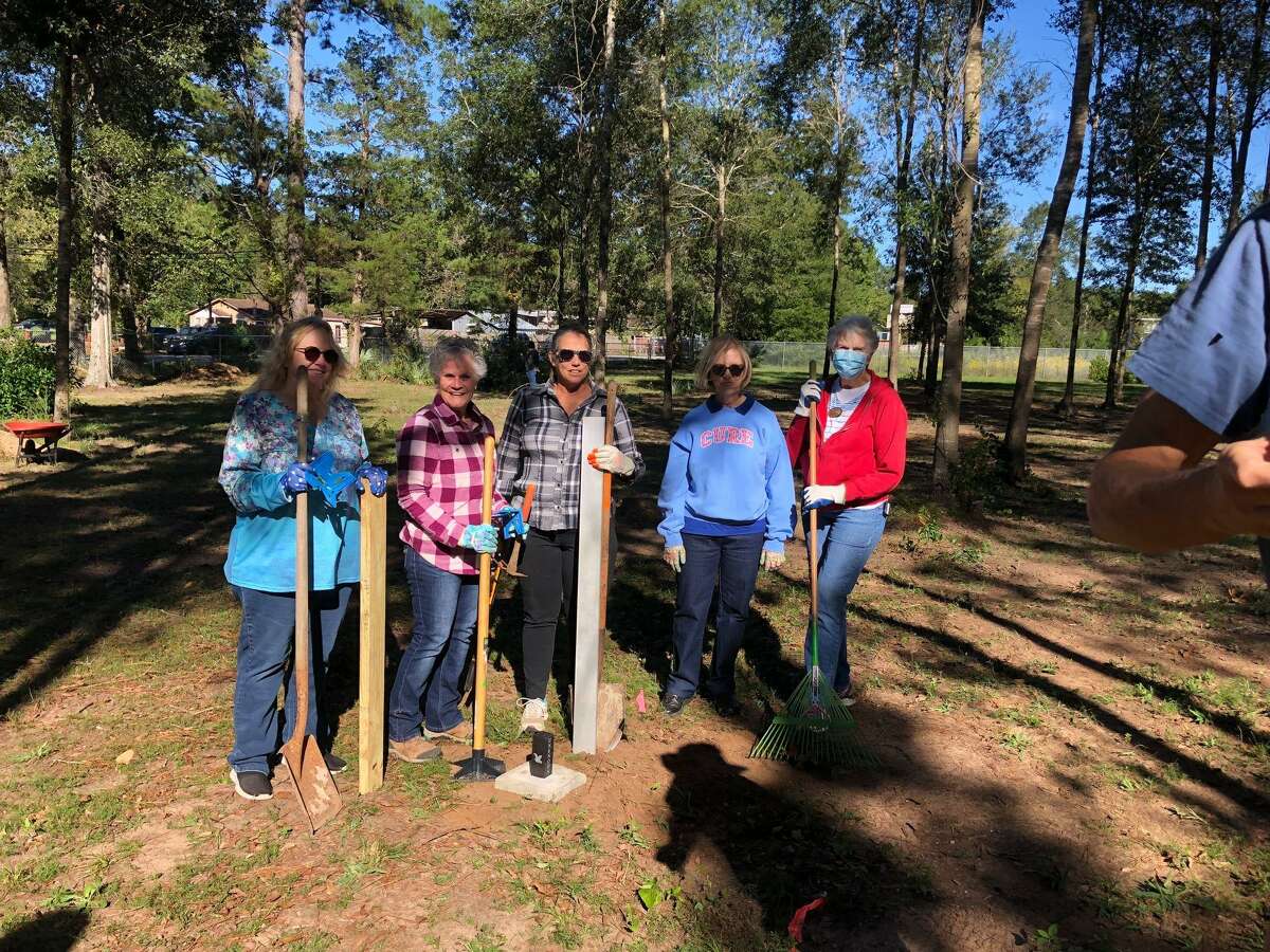 On Saturday, 17 members of the Margaret Montgomery Chapter of the National Society Daughters of the American Revolution became a part of the cleanup and renovation efforts at the Conroe Community Cemetery in Conroe.