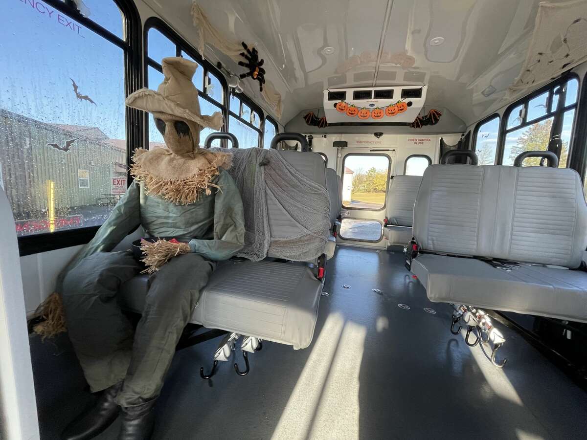 All aboard the 'Spooky Bus'