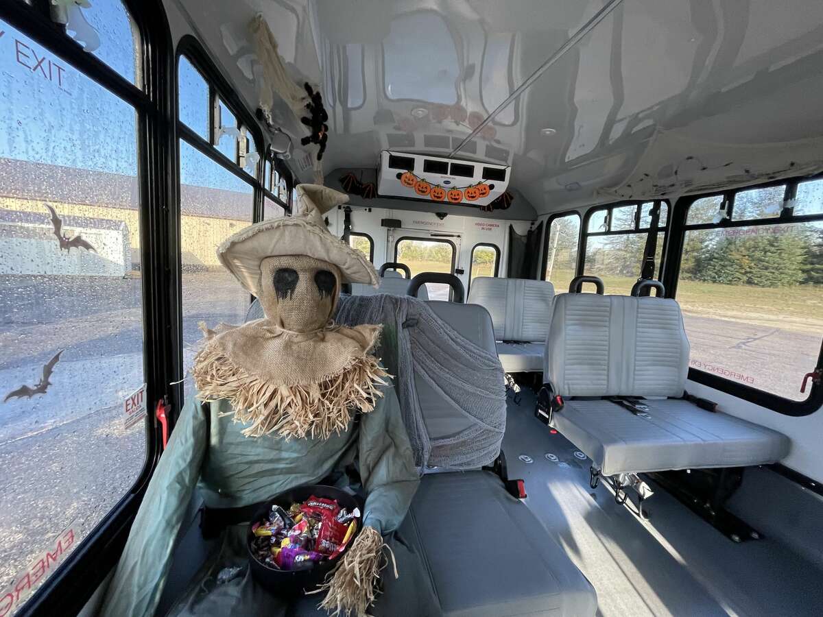 All aboard the 'Spooky Bus'