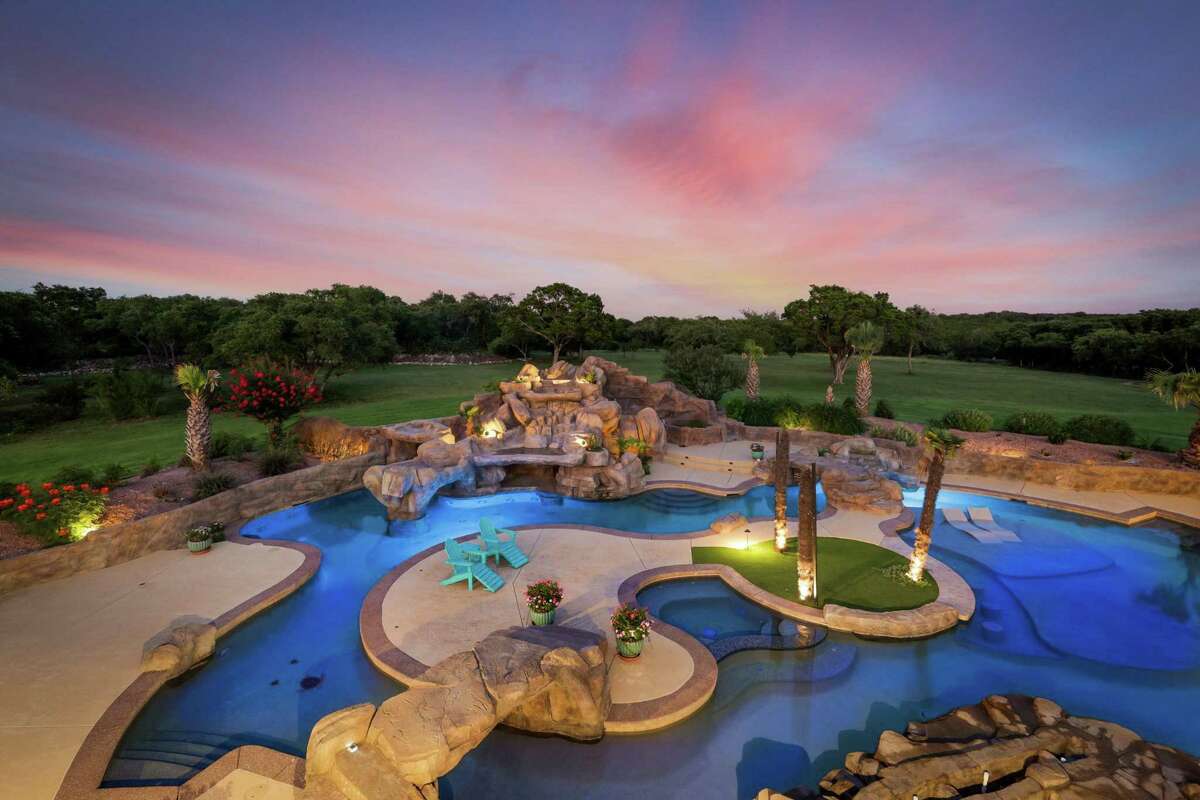 Hays County’s priciest listing is this $9.8 million “gentleman’s ranch” in Wimberley, Texas, which is about an hour from both San Antonio and Austin.