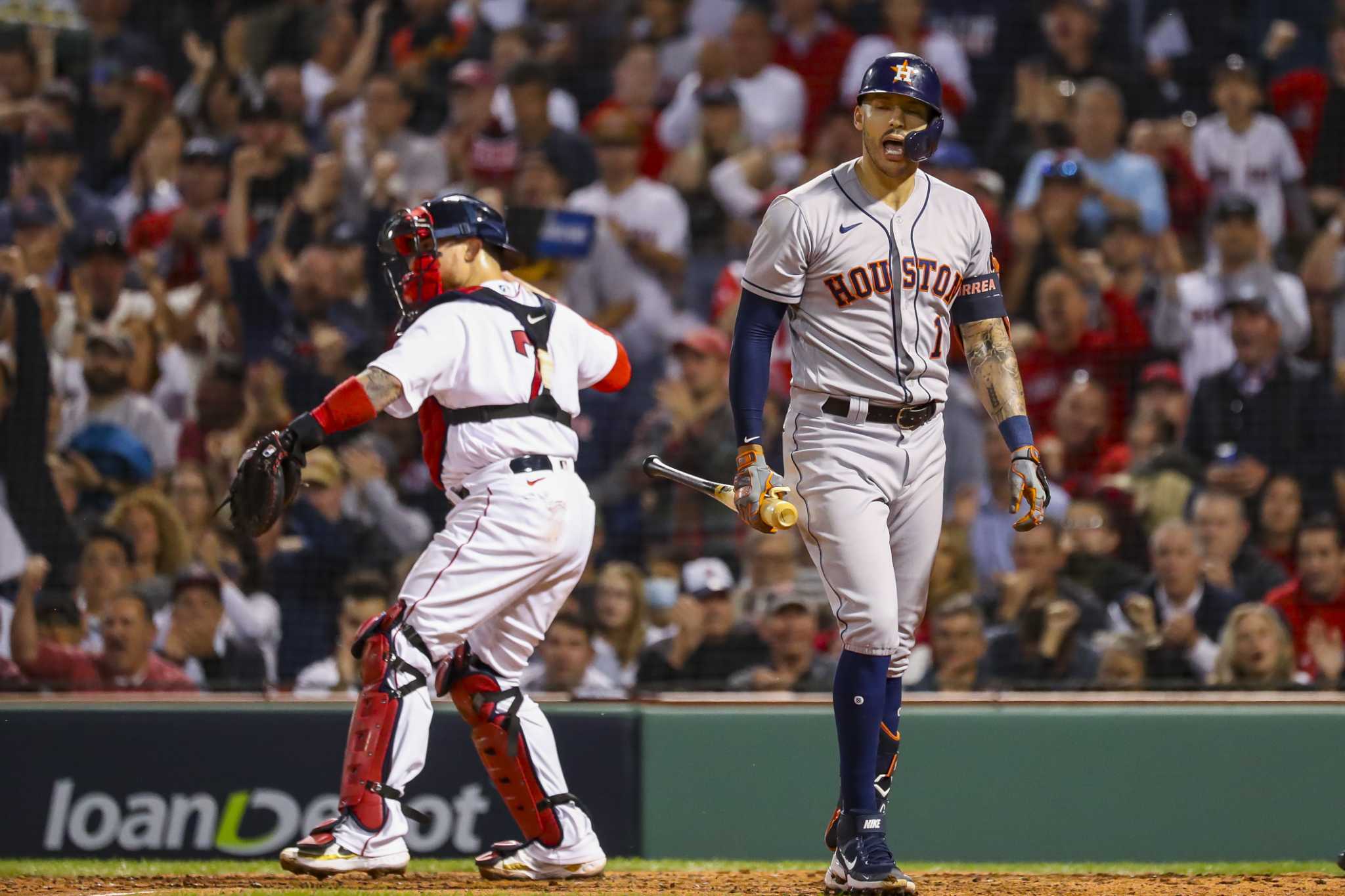 Pitcher Darwinzon Hernandez and Catcher Christian Vázquez at