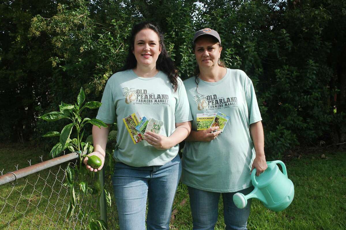 Julie Waguespack and Layni Cade started Old Pearland Farmers Market in October.