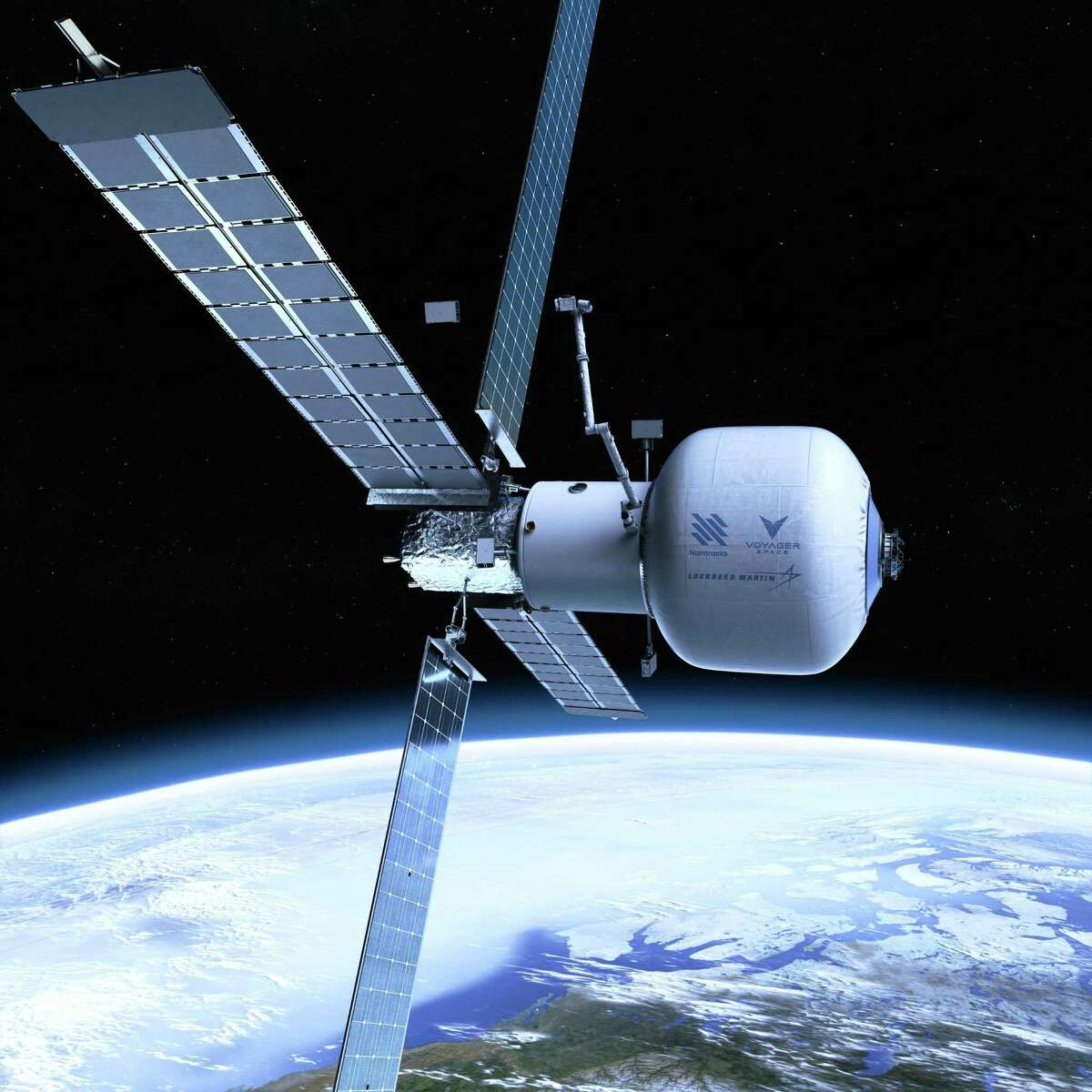 Pictured is a rendering of the Starlab space station.