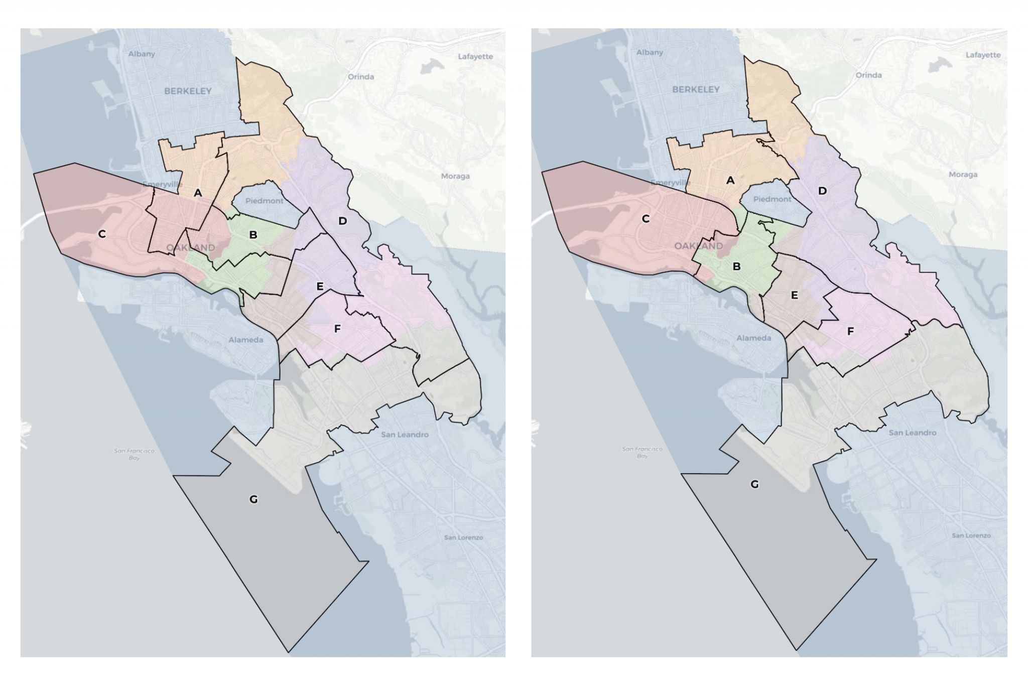 Oakland Ca District Map Oakland Is Changing Its Political Boundaries And Asking The Public To Help  Draw Maps