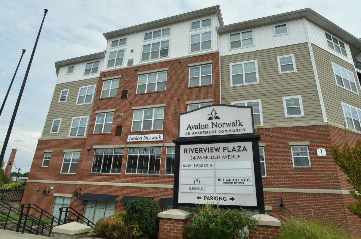 A file photo of the apartment complex at 26 Belden Ave. in Norwalk, Conn., which Avalon sold in May 2021 to New Jersey-based Living Emerald.