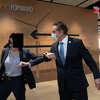 Gov. Andrew M. Cuomo bumps elbows with a 30-year-old female trooper at an event at Penn Station in Manhattan in December 2020. The now-former governor has been accused of sexually harassing a trooper after he directed members of his Protective Services Detail to offer her a job on the unit in 2017. (Photo provided by former Gov. Andrew M. Cuomo via Rita Glavin, Cuomo's attorney)