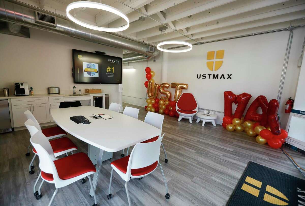 The University of St. Thomas’ new 1,500 square foot UST MAX Center microcampus is seen, Tuesday, Oct. 20, 2020, in downtown Conroe.