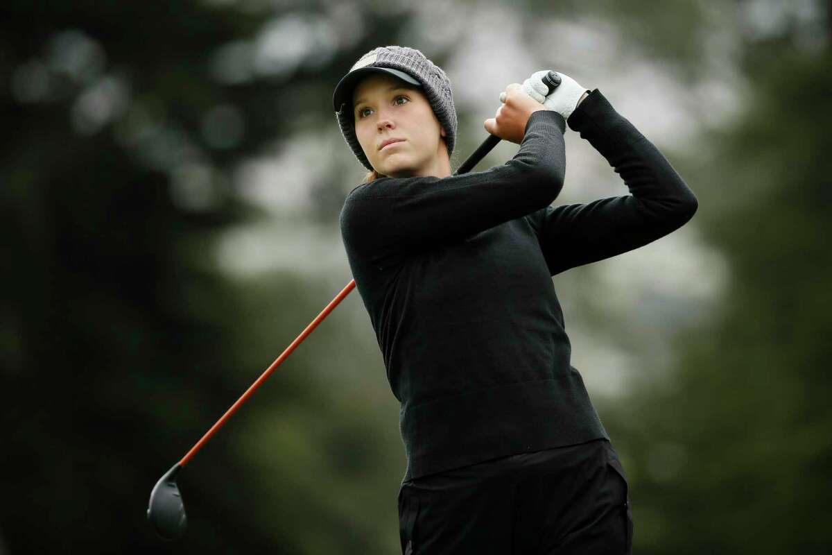 Rachel Heck hits off the 18th tee during the first round of the 76th U.S. Women’s Open Championship at the Olympic Club in San Francisco in June.
