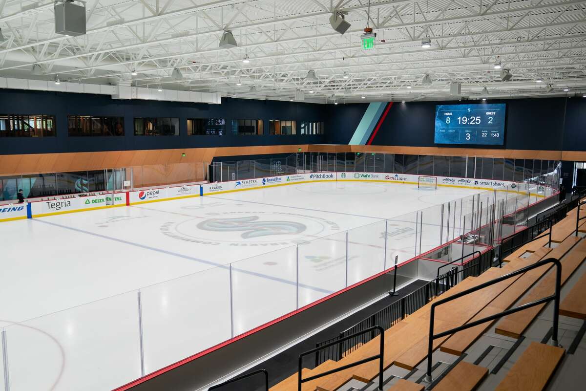 SEATTLE, WASHINGTON - SEPTEMBER 25: A general view of the Seattle Kraken practice facility named the Kraken Community Iceplex on September 25, 2021 in Seattle, Washington. (Photo by Christopher Mast/NHLI via Getty Images)