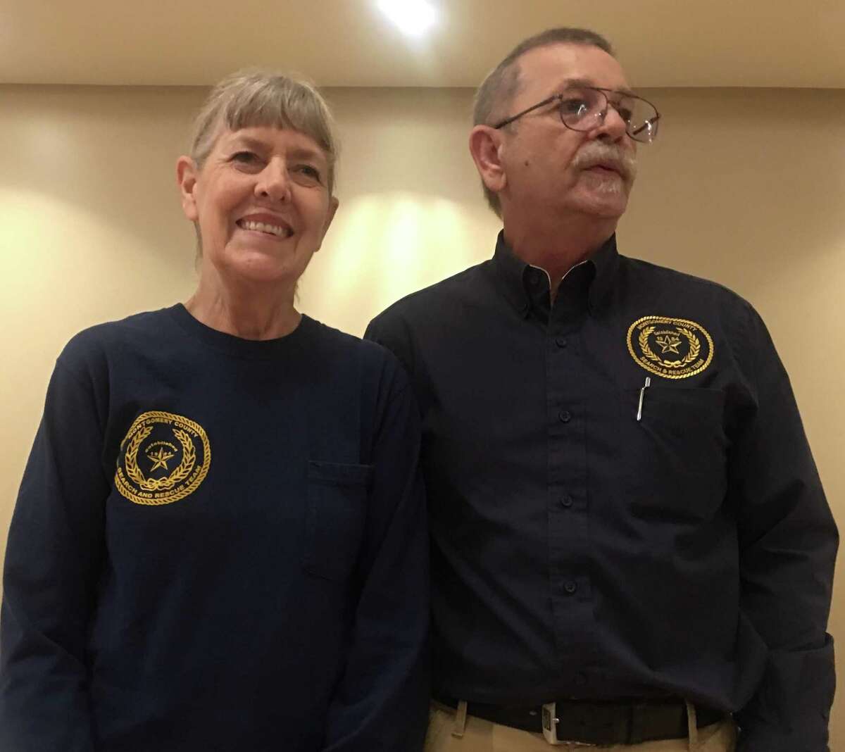 Lake conroe centennial lions club welcomed Gerrie and Bill Singleton of Montgomery county search and rescue at their last regular meeting at Walden yacht club.