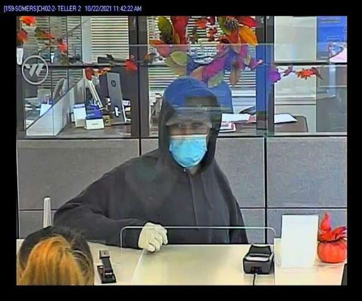 Police are looking for this suspect who robbed a bank in Sommers Friday morning.