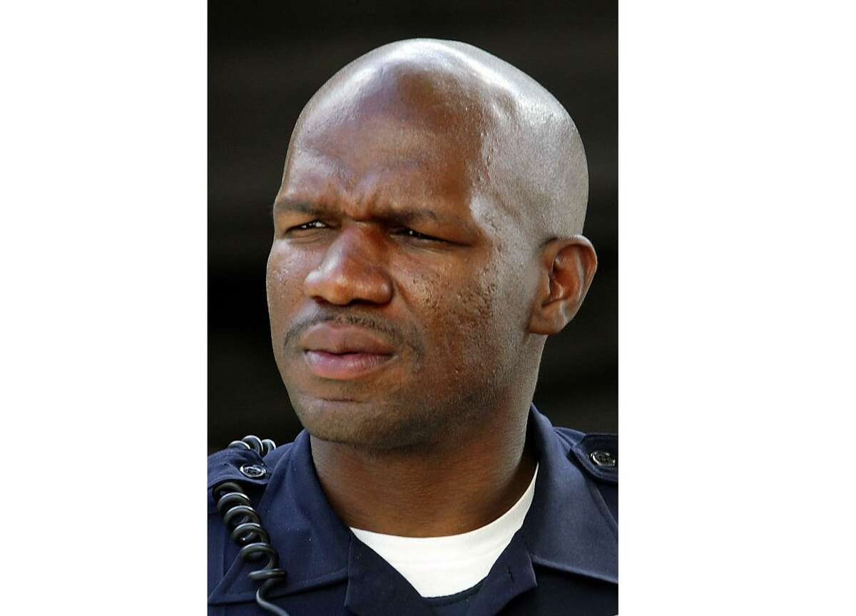 Oakland Police Sergeant Ersie Joyner photographed on 7/23/04 in Oakland.