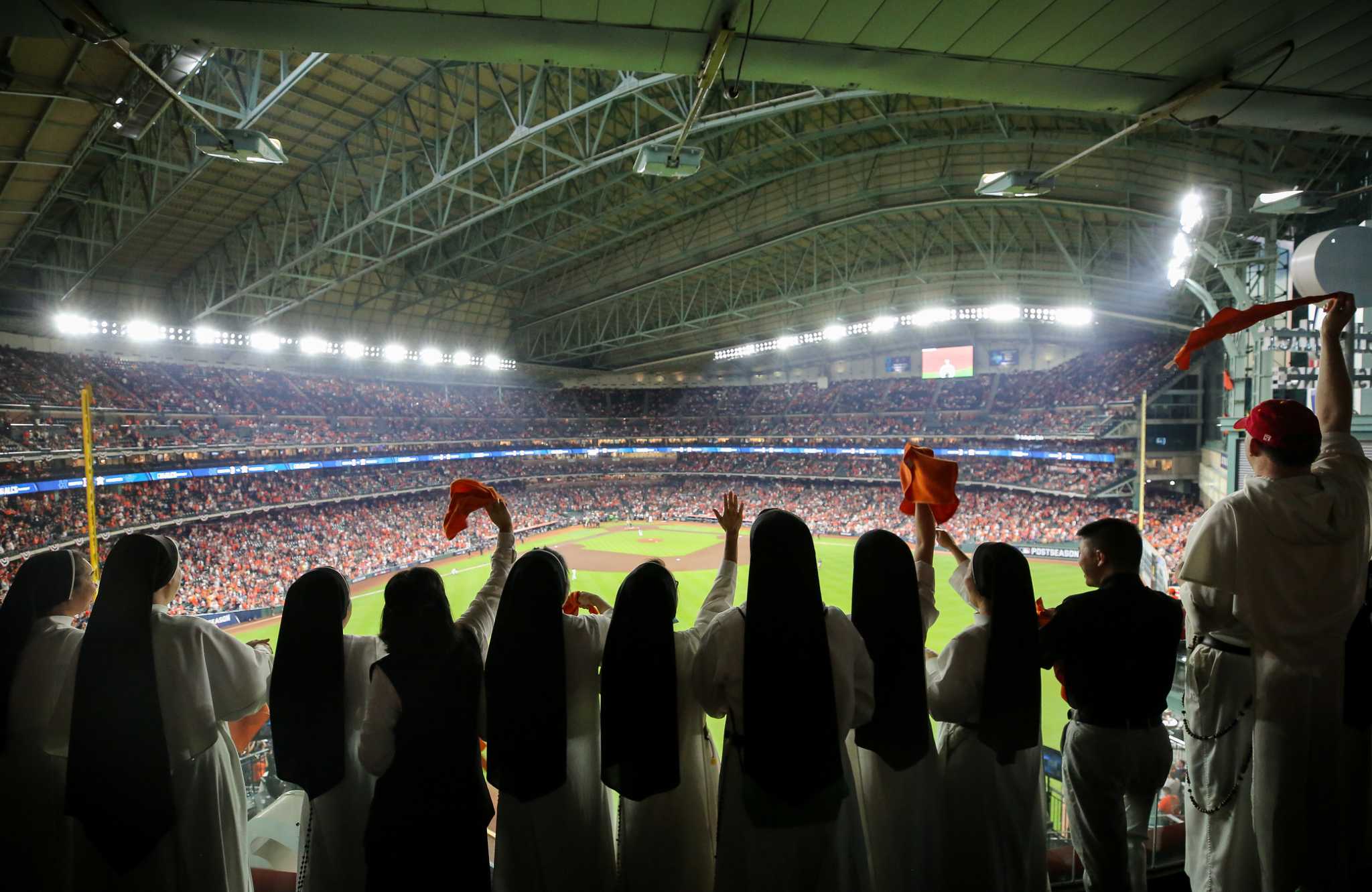 Shiner nun who threw out first pitch during ALCS picks Astros in 7