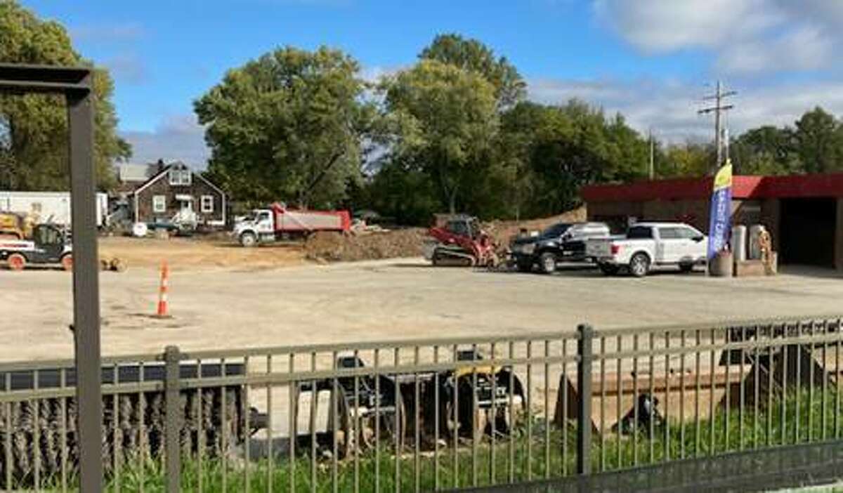 Excavation continues to demolish the former car wash and gas station to make way for a new Eclipse Car Wash