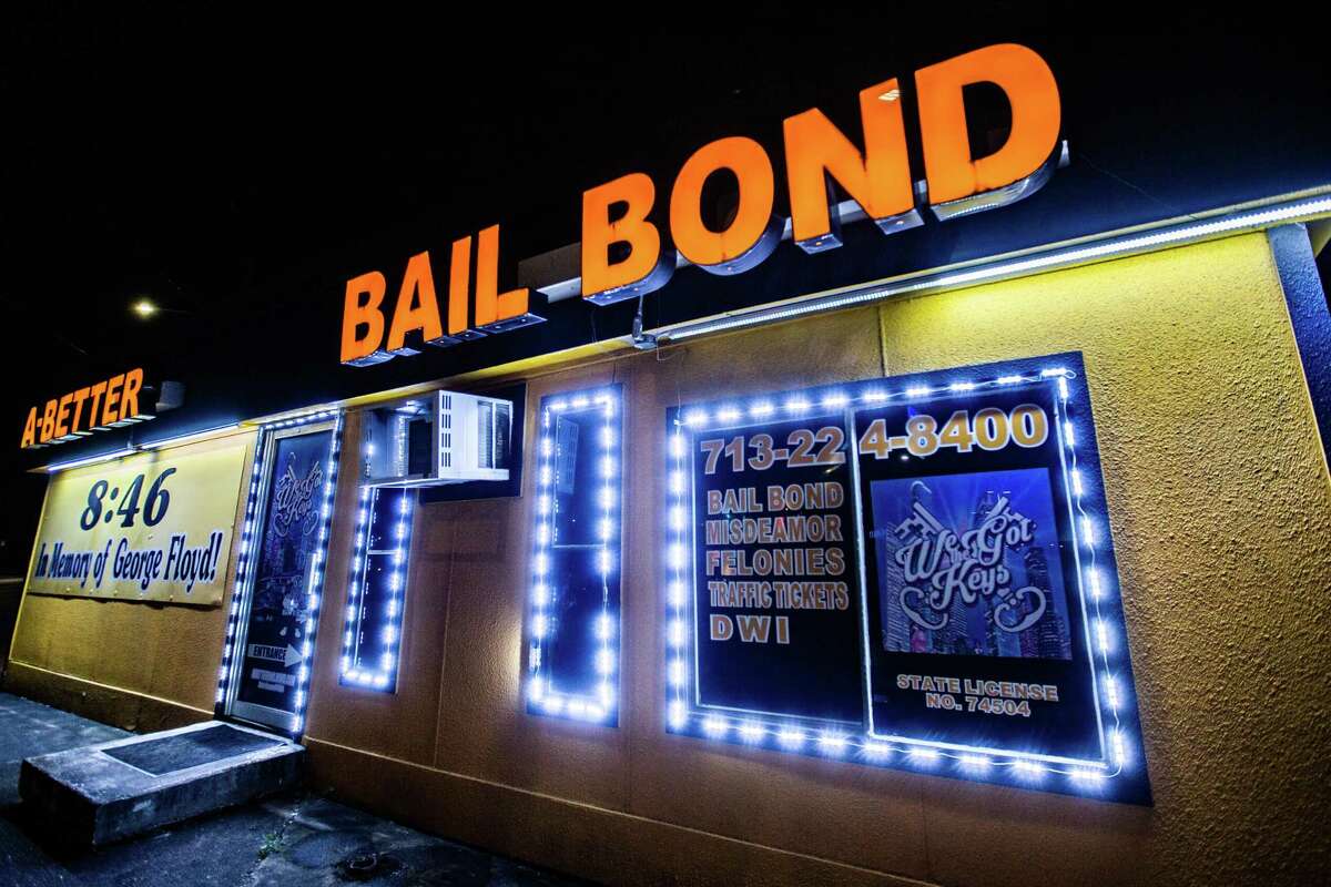A Better Bail Bond at Washington Ave., Friday, Oct. 8, 2021, in Houston.