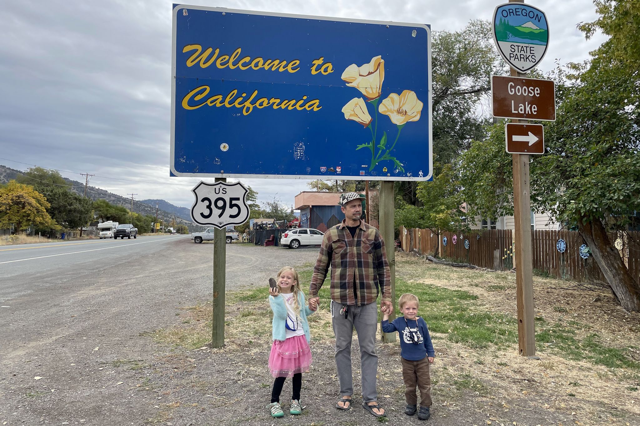 On the California-Oregon border