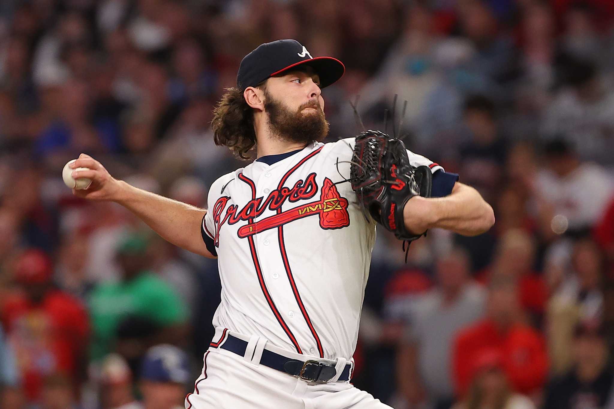 Braves starter Ian Anderson — old soul, gamer, identical twin — was built  for the World Series stage - The Athletic