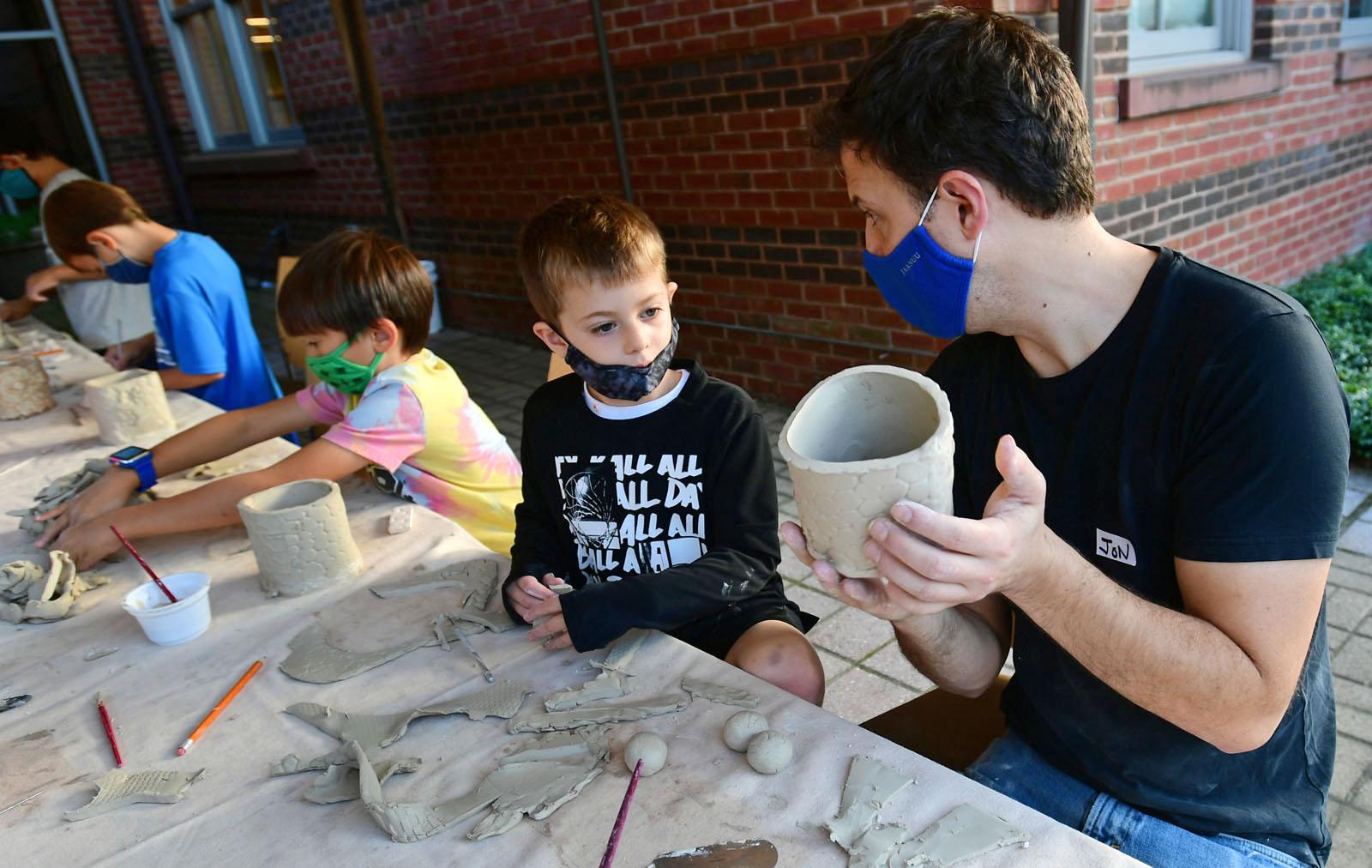 In Photos Kids Learn How To Mold Clay At The Darien Library how-to-make-silicone-molds-for-polymer-clay-miniatures-ep