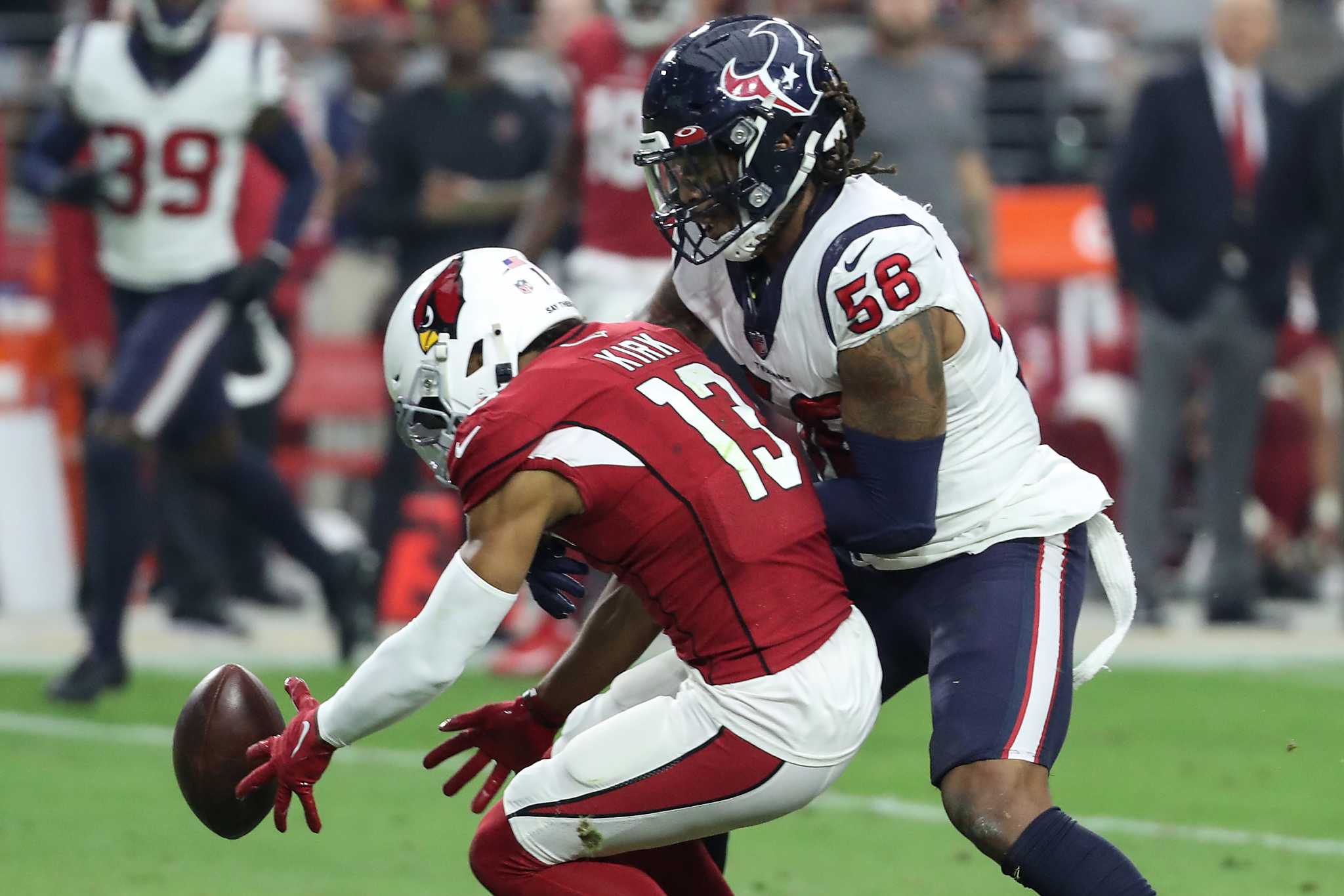 The Houston Texans have released Michael Dogbe