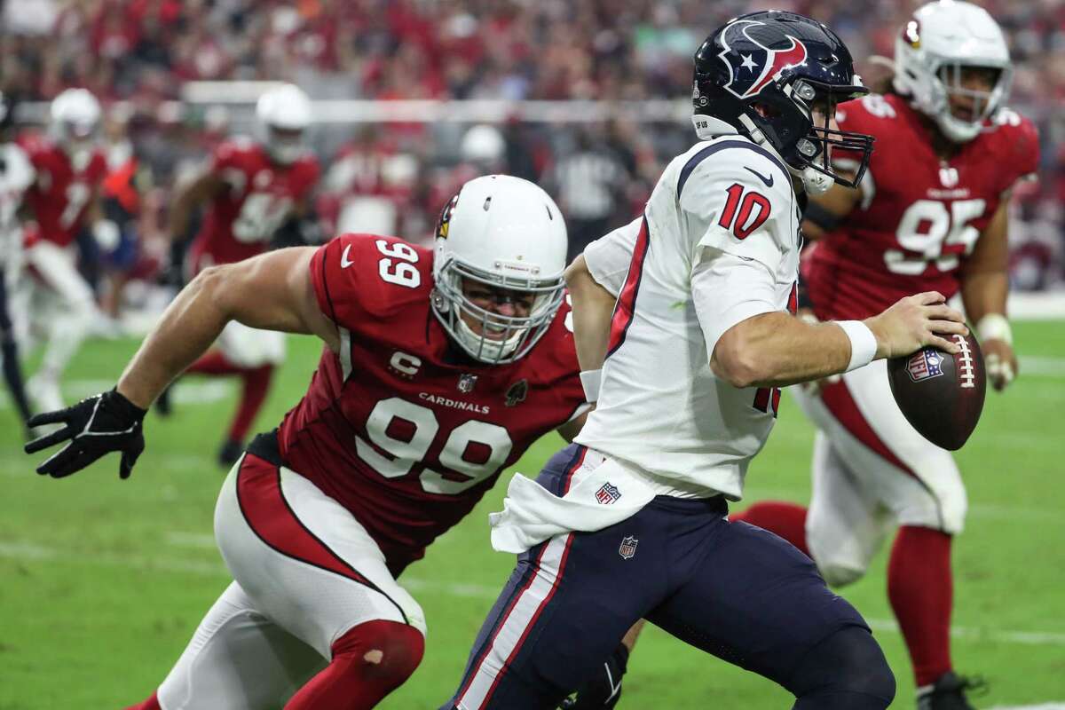 Arizona Cardinals defensive end J.J. Watt (99) walks on the