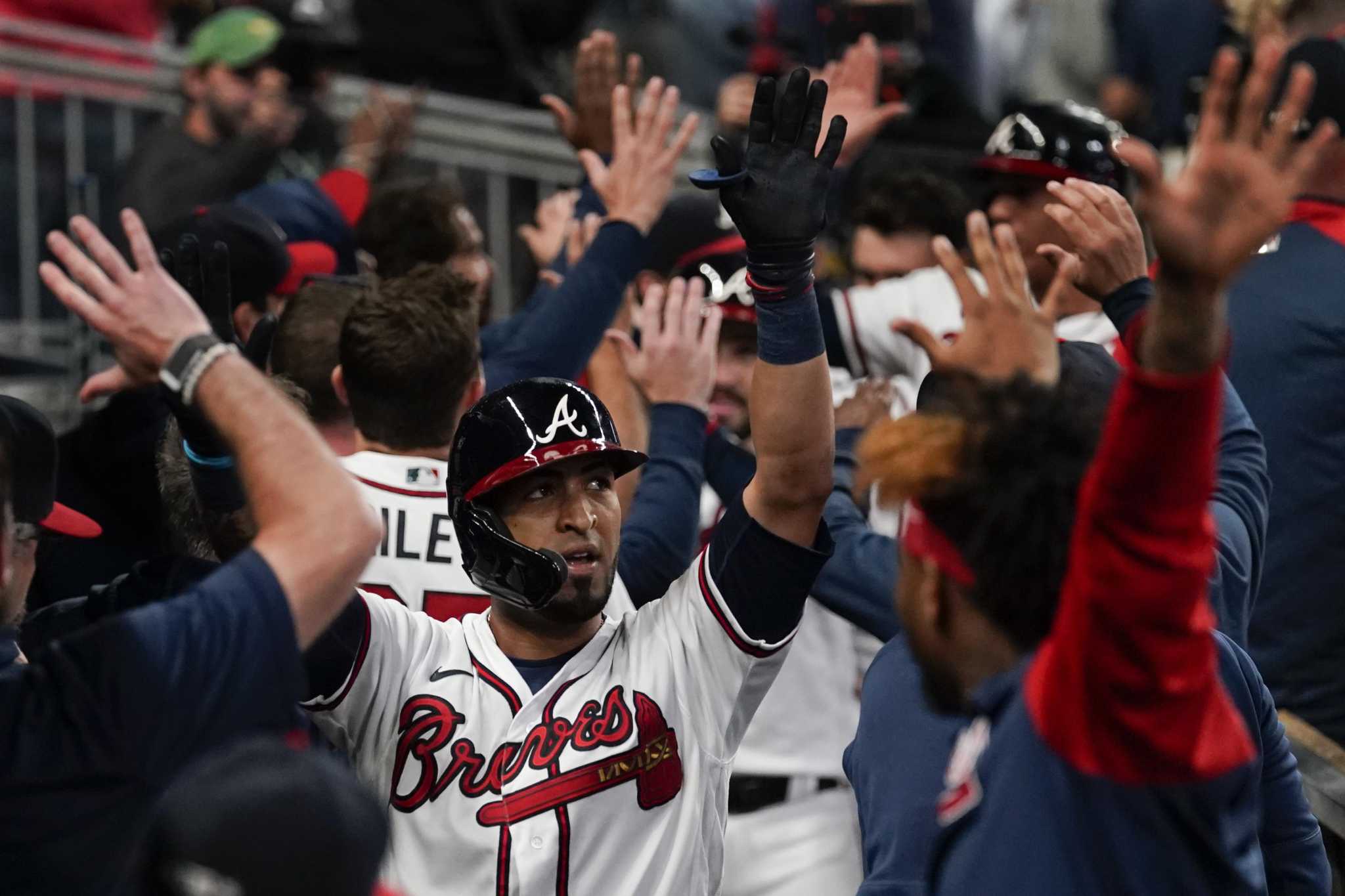 Braves bring 2021 NLCS MVP Eddie Rosario back on two-year deal, Sports