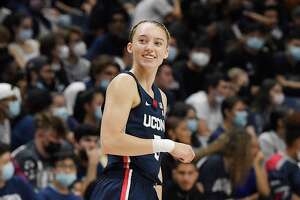 UConn’s Paige Bueckers underwent knee surgery Friday, school...