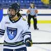 Sophomore Maddy Samoskevich of Newtown, Conn., is a key contributor on defense for nationally ranked Quinnipiac in 2021-22.