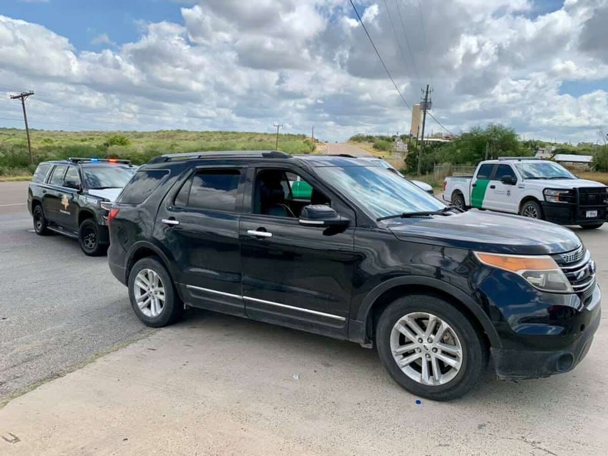 Texas DPS said a woman used this vehicle to transport a migrant in Zapata County. She was arrested and charged with smuggling of persons.