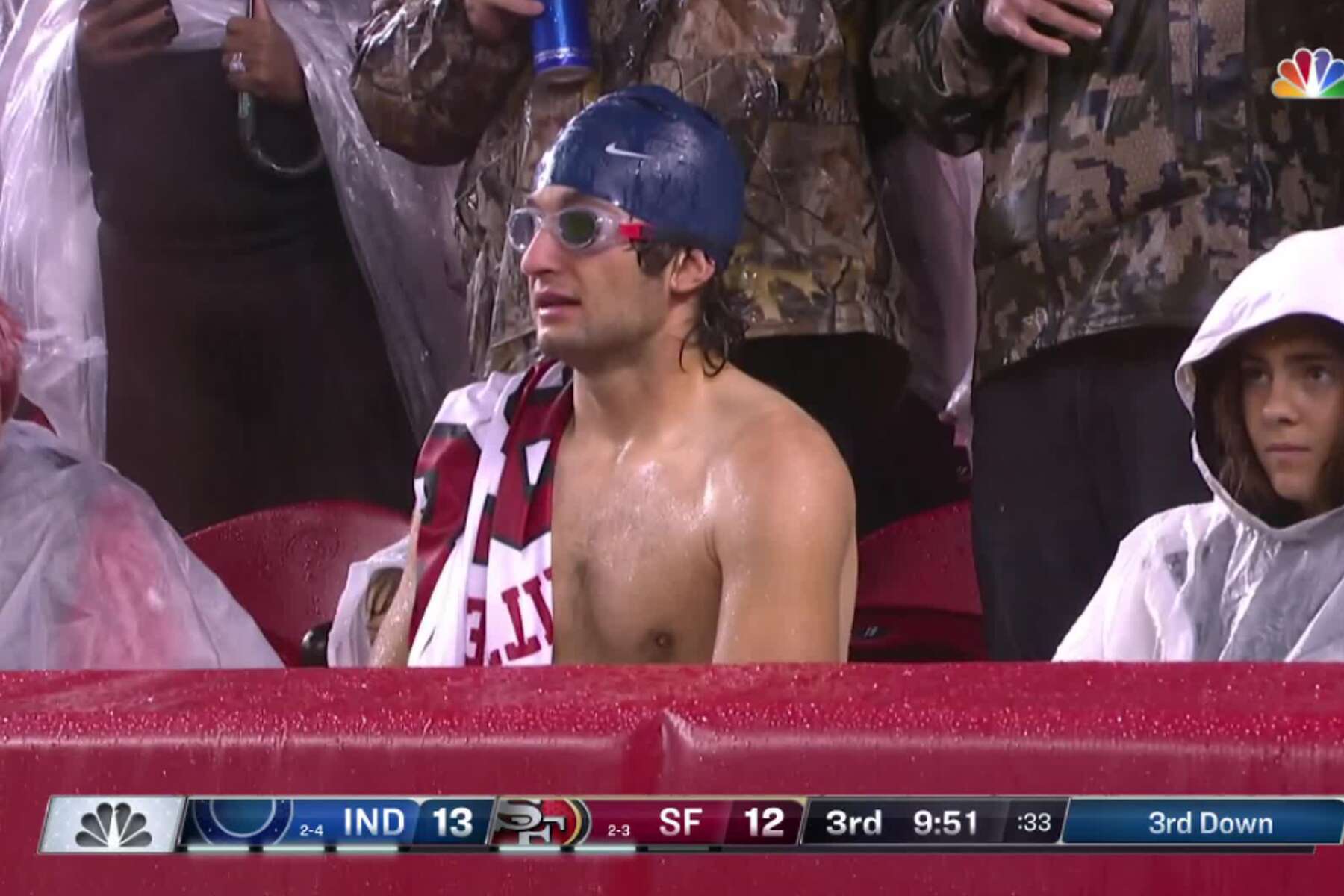 Meet The 49ers Fan Who Donned Goggles During Sunday S Storm