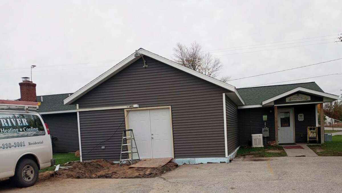 Good progress is being made on the Bread of Life Food Pantry addition. (Star photo/Shanna Avery)