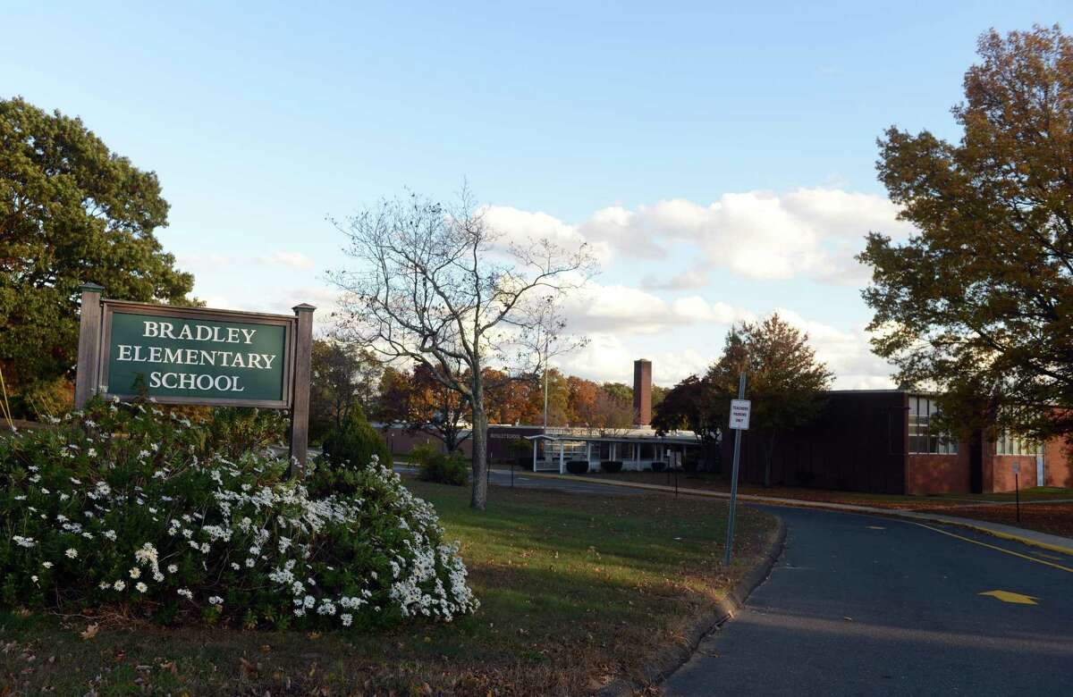 Bradley Elementary School was placed under lock down for a short time following a home invasion on nearby Lombardi Drive in Derby, Conn. Thursday, Oct. 24, 2013.