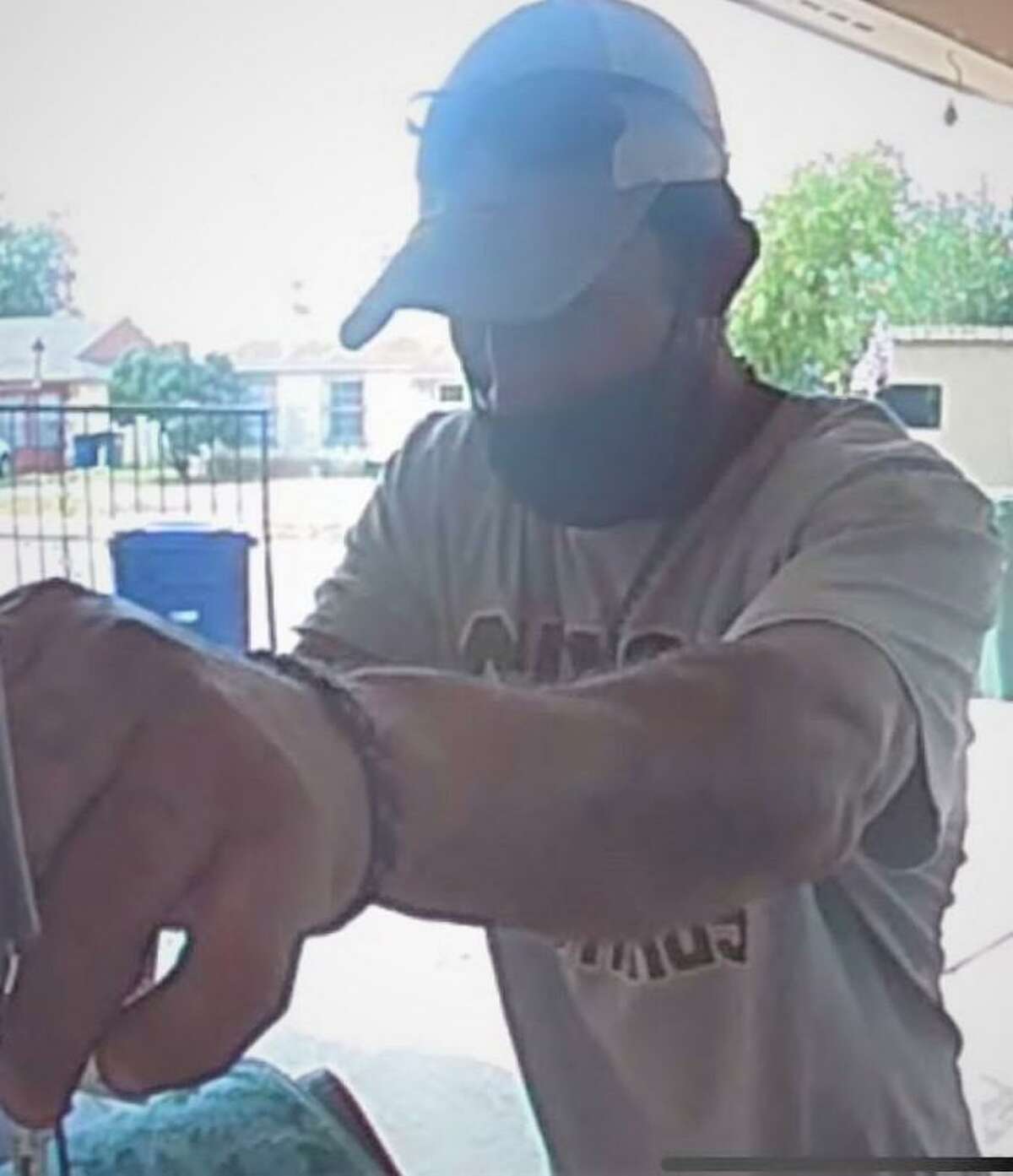 Laredo police said this man is responsible for thefts of lawn decoration inflatables. To provide information on his identity, call police at 795-2800 or Laredo Crime Stoppers at 727-TIPS (8477).