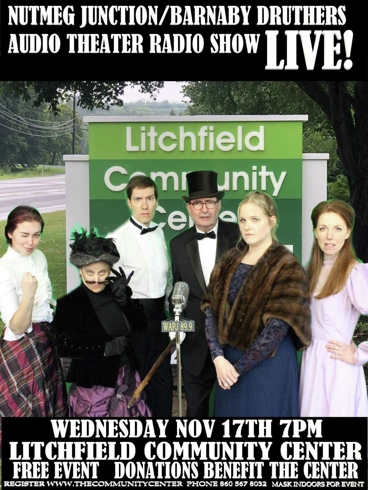 "Barnaby Druthers" is being performed as a live audio theater show at the Litchfield Community Center on Nov. 17.