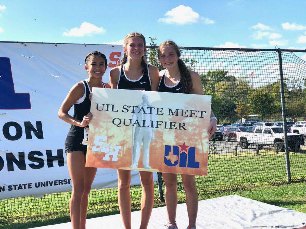 George Ranch cross country runners Sophia Nguyen, Haley Harkrider and Madison Haldiman qualified for the UIL state championships as individual medalists from the Region III championships.