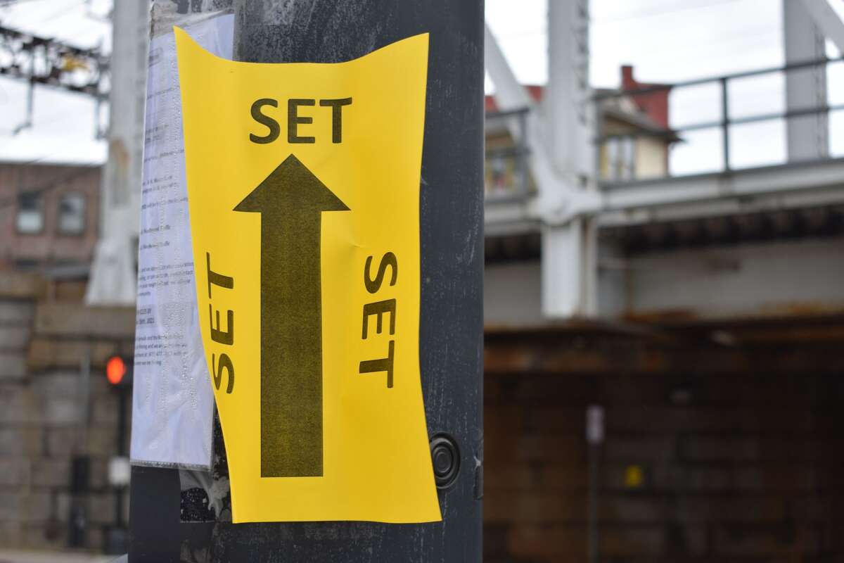 Shooting of the Netflix film "Mr. Harrigan's Phone," a Stephen King adaptation, in South Norwalk's Washington Street on Oct. 27, 2021.