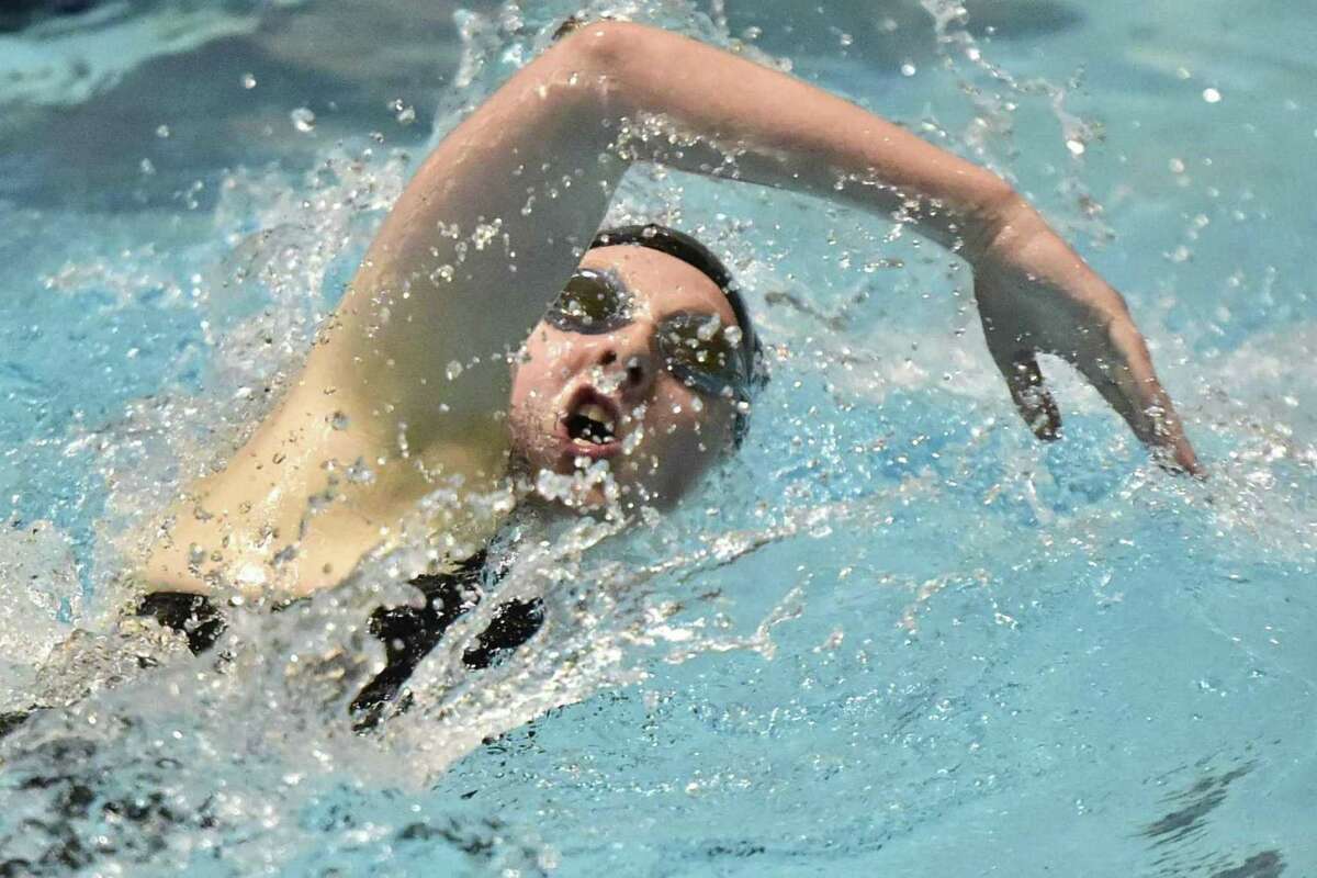 Claire Kehley of Lauralton Hall took the top spot in the 200 IM and 100 freestyle when the Crusaders defeated Foran.