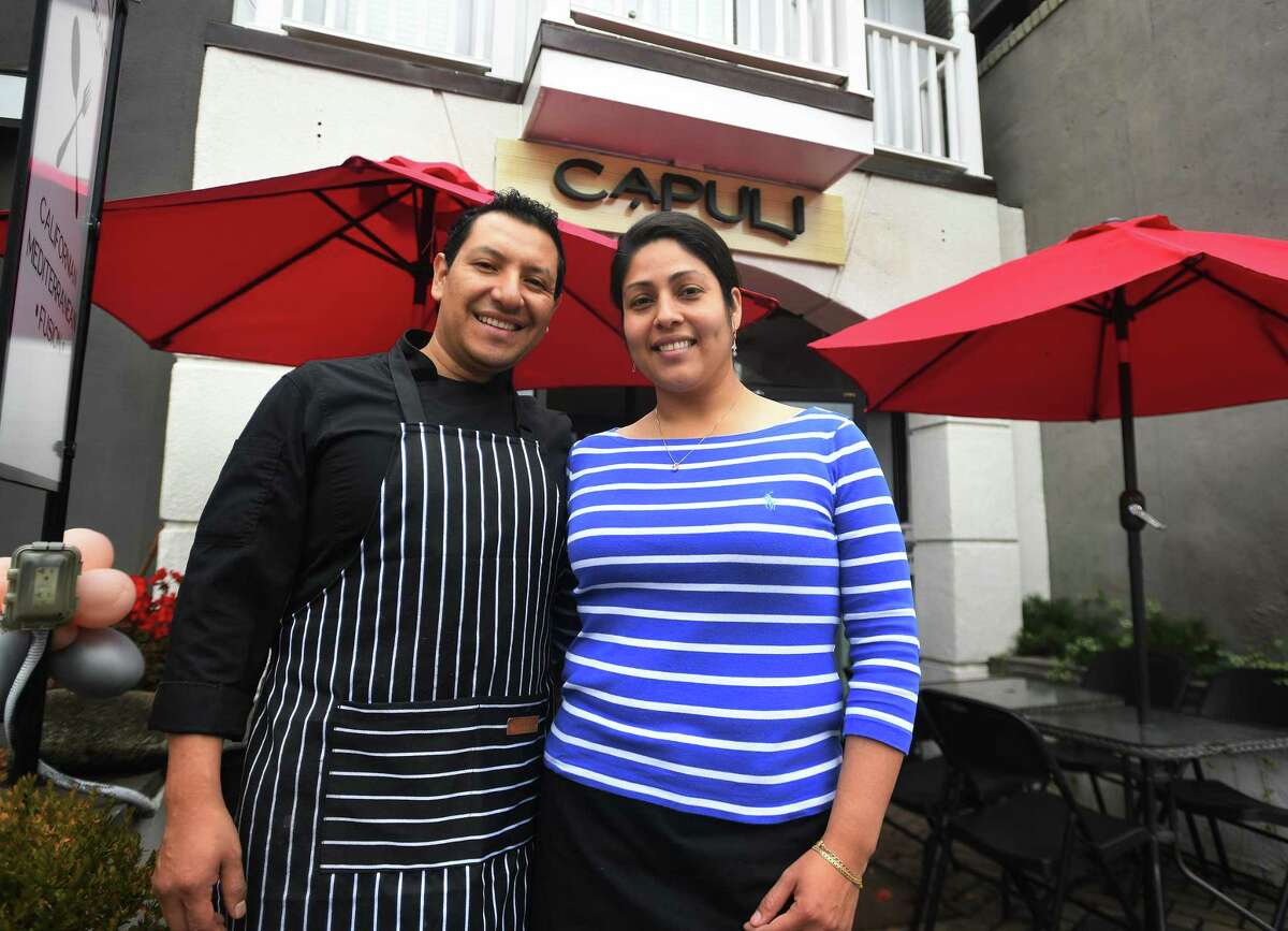 Armando and Andrea Brito are participating in Westport Restaurant Week with prix fixe specials at their Capuli Restaurant in Westport, Conn. on Wednesday, October 27, 2021.