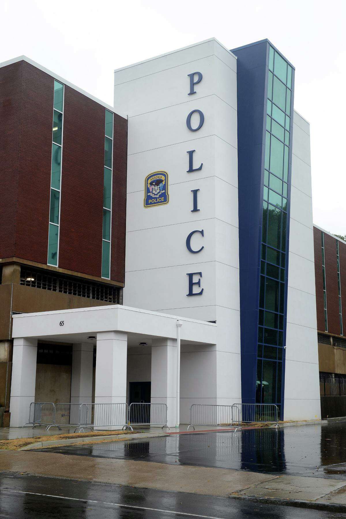 The new Ansonia Police Headquarters, in Ansonia, Conn. Oct. 26, 2021.