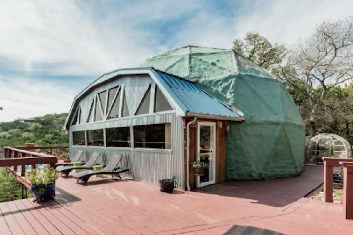 Unique "dome home" at 800 Ox Eye in Travis County's West Lake Hills