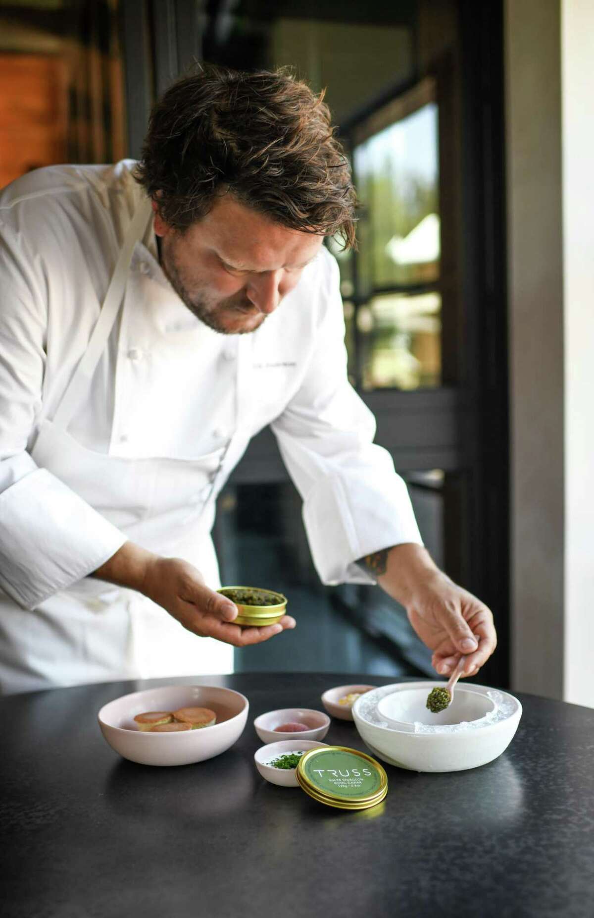 Executive chef Erik Anderson came to Truss Restaurant & Bar from two-Michelin-starred Coi.