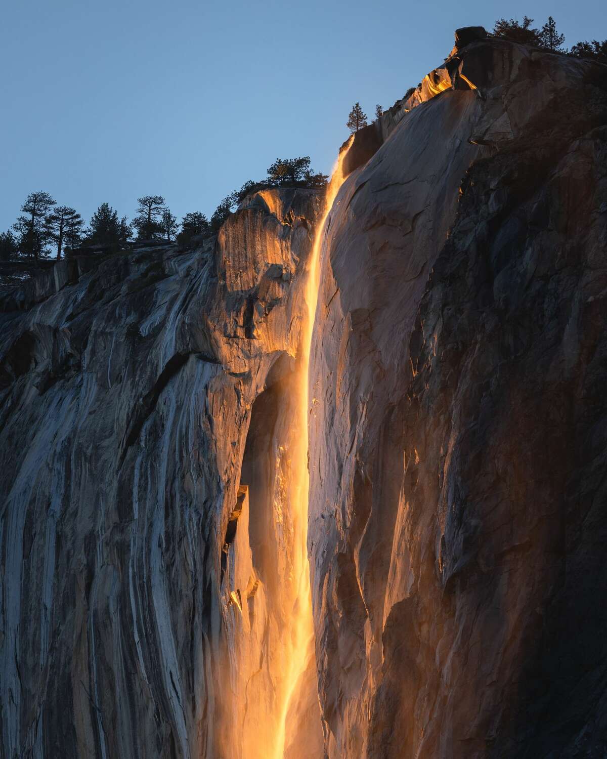 Yosemite’s ‘firefall’ returns after atmospheric river