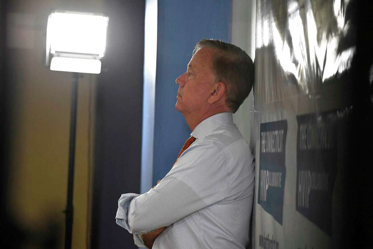 Connecticut Gov. Ned Lamont in July 2021 in Hartford, Conn. As Connecticut passes the 18-month mark since Lamont declared a public health emergency to limit transmission of COVID-19, his administration is now attempting to convince more employers to expand in Connecticut. (AP Photo/Jessica Hill)