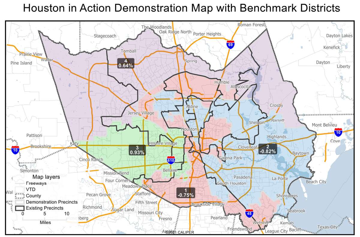 Harris County Precinct Map Ahead Of Redistricting Vote, Harris County Groups Push Map That Puts  Marginalized Communities First