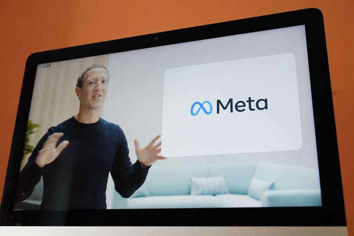 Facebook CEO Mark Zuckerberg announces the company’s new name, Meta, during a virtual event on Thursday.