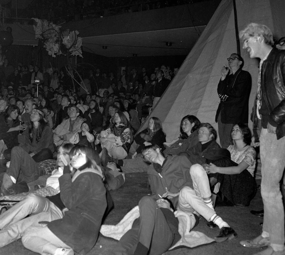 The Trips Festival Acid Test at Longshoreman’s Hall, where the Grateful Dead performed.