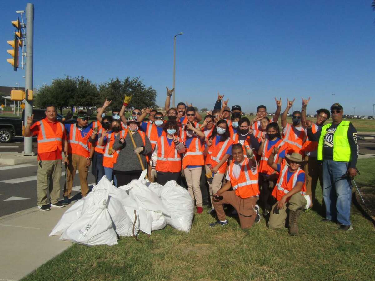 Volunteers from the United High School Air Force Junior ROTC, under the direction of Master Sergeant Charles Blakeney (Ret.), participated in the Adopt-a-Highway effort to clean up our roads.