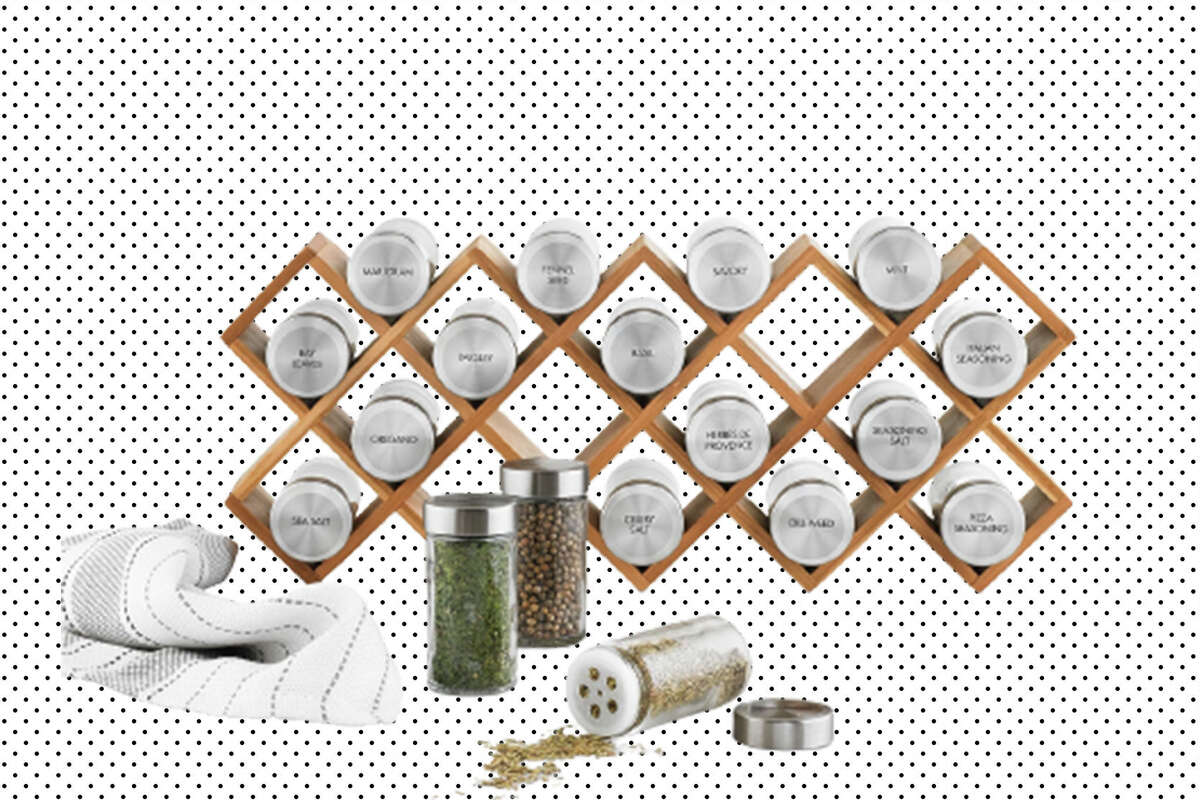 This Martha Stewart spice rack comes with 5 years of FREE spice