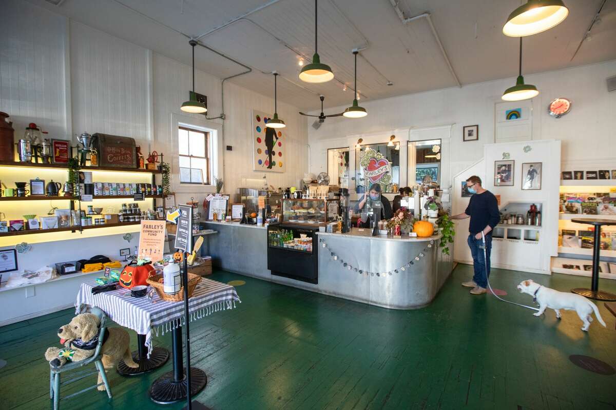 The interior of Farley's in San Francisco on Oct. 28, 2021. Farley's has been a neighborhood institution since it opened in 1989.