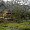 Homes and properties in Orange and Newton Counties were damaged after a powerful tornado ripped through the area amid heavy storms Wednesday. Photo made Wednesday, October 27, 2021 Kim Brent/The Enterprise