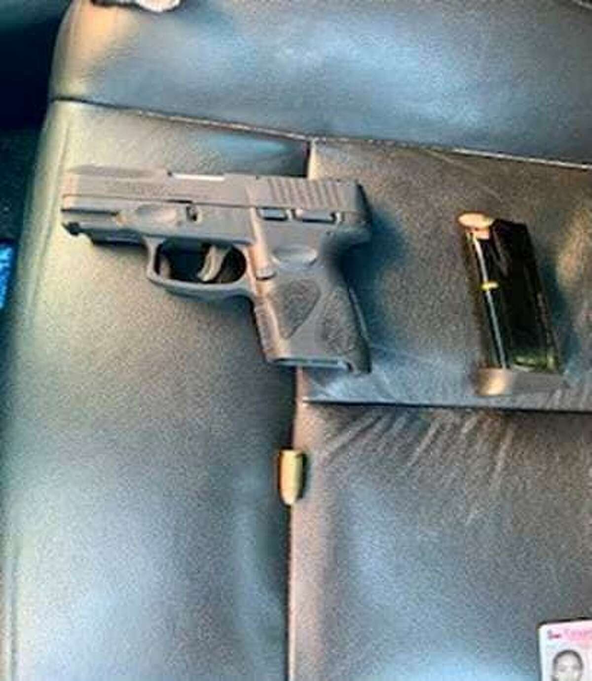 The Texas Department of Public Safety said they seized this gun from a high-ranking Mexican Mafia member following a traffic stop in Laredo.